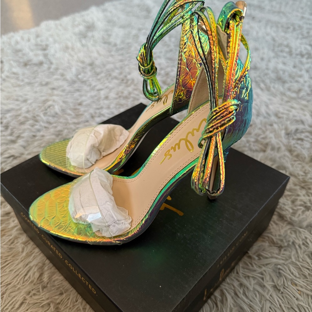 Lulu's Multicolor Strappy Heels